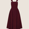 Plus Size Corduroy A-Line Pinafore Dress with Pockets, Strappy Back Waist-Length, Machine Washable All-Season