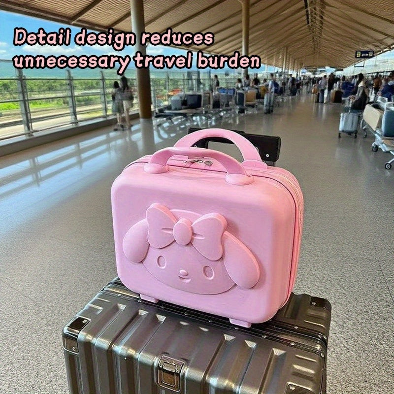 Sanrio Hello Kitty Makeup Pouch – Cute Printed Cosmetic Bag with Handle | Travel Toiletry Organizer & Pencil Case for Women