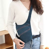 Women's Adjustable Waist Bag — Sporty Nylon Zipper Belt Pack for Travel & Outdoor (Black)