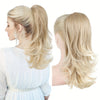 20-Inch (50 cm) Curly Wavy Drawstring Clip-On Ponytail Extension for Women