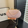 Glitter Beaded Evening Clutch for Women – Sparkling PVC Handbag with Gold-Tone Chain Strap for Weddings, Parties & Galas