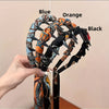 3-Piece Vintage Chain Streamer Hairpin & Braided Headband Set – Lace Scarf Ribbon Bridal Hair Accessories