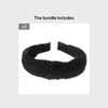 Women's Twist Knotted Headband – Stretch Spandex Twist Knot Hairband, Solid Color Cross Knot