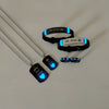 6-Piece Luminous Couple Jewelry Set – His & Hers Crown Necklace Bracelet Ring, Stainless Steel Love Promise Gift