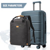20-Inch (51 cm) PP Hybrid Carry-On Luggage with Silent Swivel Wheels, Combination Lock & Telescoping Handle - Fits 14-Inch Laptop, Travel Suitcase for Men & Women
