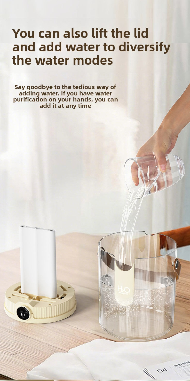 Mini USB Humidifier & Aromatherapy Diffuser — Quiet Portable Mist Sprayer, USB-Powered, Push Button, Compact for Home Bedroom Car