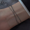 Women's Snake Bone Bracelet 304 Stainless Steel Multi-Layer Chain 18K Gold Plated Minimalist Hip Hop Jewelry