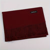 Unisex 100% Cashmere Scarf – Soft Tassel Shawl & Headscarf for Autumn & Winter, Neutral Solid Wrap