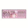 28-Piece Professional Makeup Brush Set – Rhinestone-Studded Nylon Bristles for Foundation, Blush, Contour & Eyes