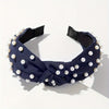 Solid Color Headband 1-Pack - Women's Polyester Hairband for Dress Up