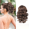 SLEEKCUTE Curly Wavy Clip-In Ponytail Extensions – High-Heat Synthetic Hair for Instant Volume & Natural Bounce
