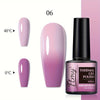 Temperature-Sensitive Color Changing Gel Nail Polish 7ml (0.24 fl oz) Fragrance-Free, Thermochromic Nail Art Manicure