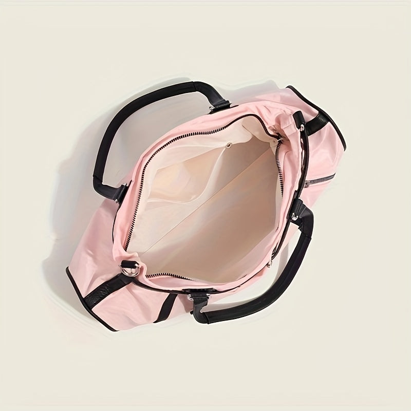 Trendy Underarm Baguette Bag - Black Hippie Shoulder Purse with Removable Strap and Zipper Closure