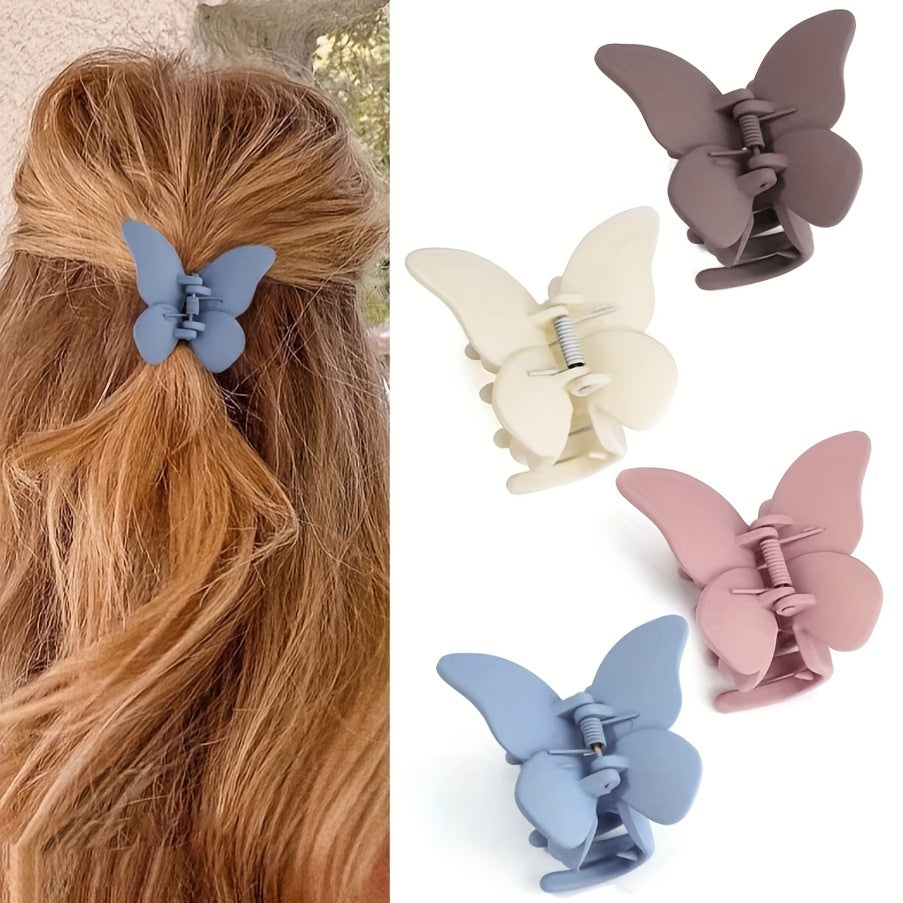 Butterfly Hair Clip Matte Jaw Hair Claw - Strong Hold for Thin to Thick Hair, Women & Girls