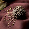 Unisex Snake Chain Necklace 16–30 in (41–76 cm) Lock Clasp Collarbone Chain for Casual & Wedding