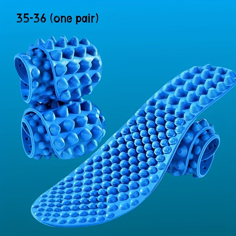 1 Pair Reflexology Massage Insoles - Acupressure Foot Massager Shoe Pads for Pain Relief & Comfort