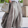 Plus Size Women's Elegant Maxi Skirt Flared Hem Non-Stretch Pants-Skirt for Office, Party & Wedding
