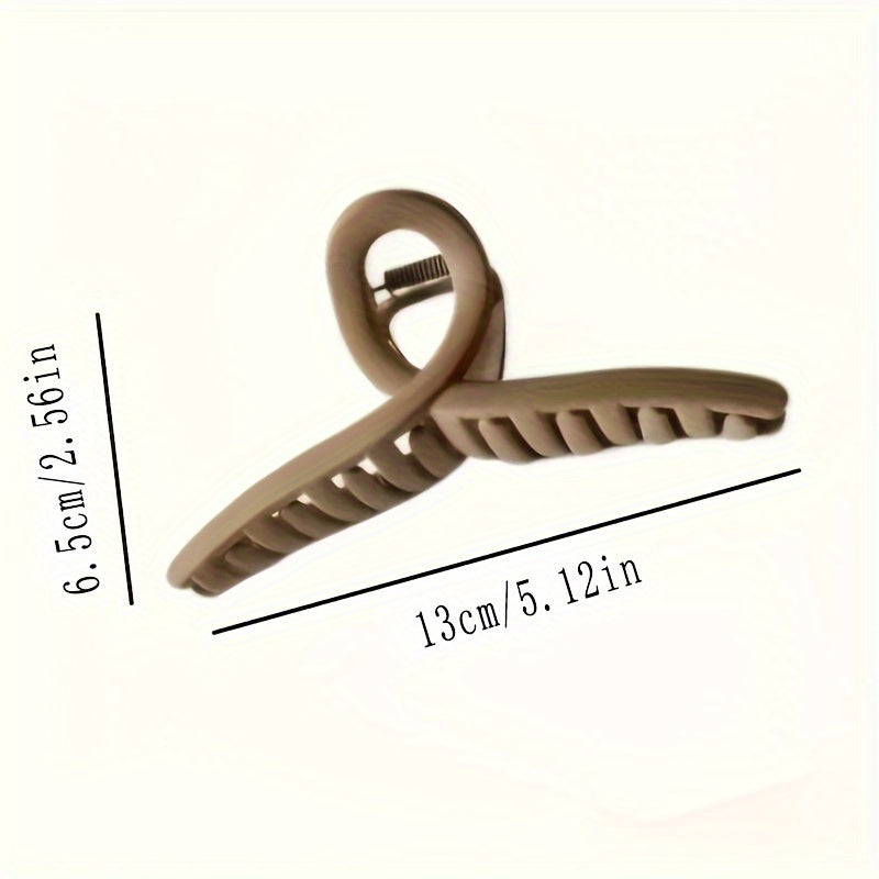 Large Hair Claw Clip - Minimalist Shark Clip with Cross Design for Thick & Thin Hair (1pc/2pcs)