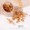 Golden Foil Flakes for Nail Art — Metallic Nail Foils for Resin, Epoxy, Tumblers, Face & Eye Makeup, DIY Crafts