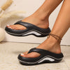 Women's Slip-On Platform Sandals - Cushioned EVA with Arch Support, Non-Slip Lightweight Indoor & Outdoor Slides