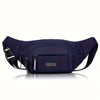 15.75-inch (40 cm) Zippered Waist Bag – Adjustable Strap Lightweight Oxford Fanny Pack for Hiking, Travel & Sports