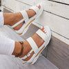 Women's Summer Wedge Sandals - Open Toe Ankle-Strap Platform Heels for Casual Beach & Vacation