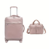 20-Inch (51 cm) & 24-Inch (61 cm) Luggage Set – Lightweight Nylon Spinner Suitcases with Padlock & Backpack, Aluminum Telescoping Handle, Swivel Wheels