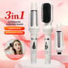 3-in-1 Automatic Curling Wand with Interchangeable Heads — Quick Heat, Auto Shut-Off, Salon-Quality Curls & Straightening