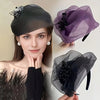 3-Pack Women's Vintage Mesh Headbands with Faux Pearls — Non-Slip Party & Banquet Hair Hoops