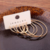 Boho Vintage 14K Gold Plated Zinc Alloy Earring Set for Women – Bohemian Alloy Ear Posts