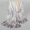 Women's Lightweight Chiffon Scarf - Long Sun Protection Shawl & Beach Wrap