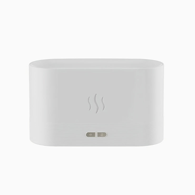 USB Flickering Flame Humidifier & Aroma Diffuser for Home — High Mist 300 mL/h, Nightlight, Aromatherapy