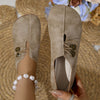 Plus Size Women's Button-Strap Soft Sole Penny Loafers Casual Slip-On Flats