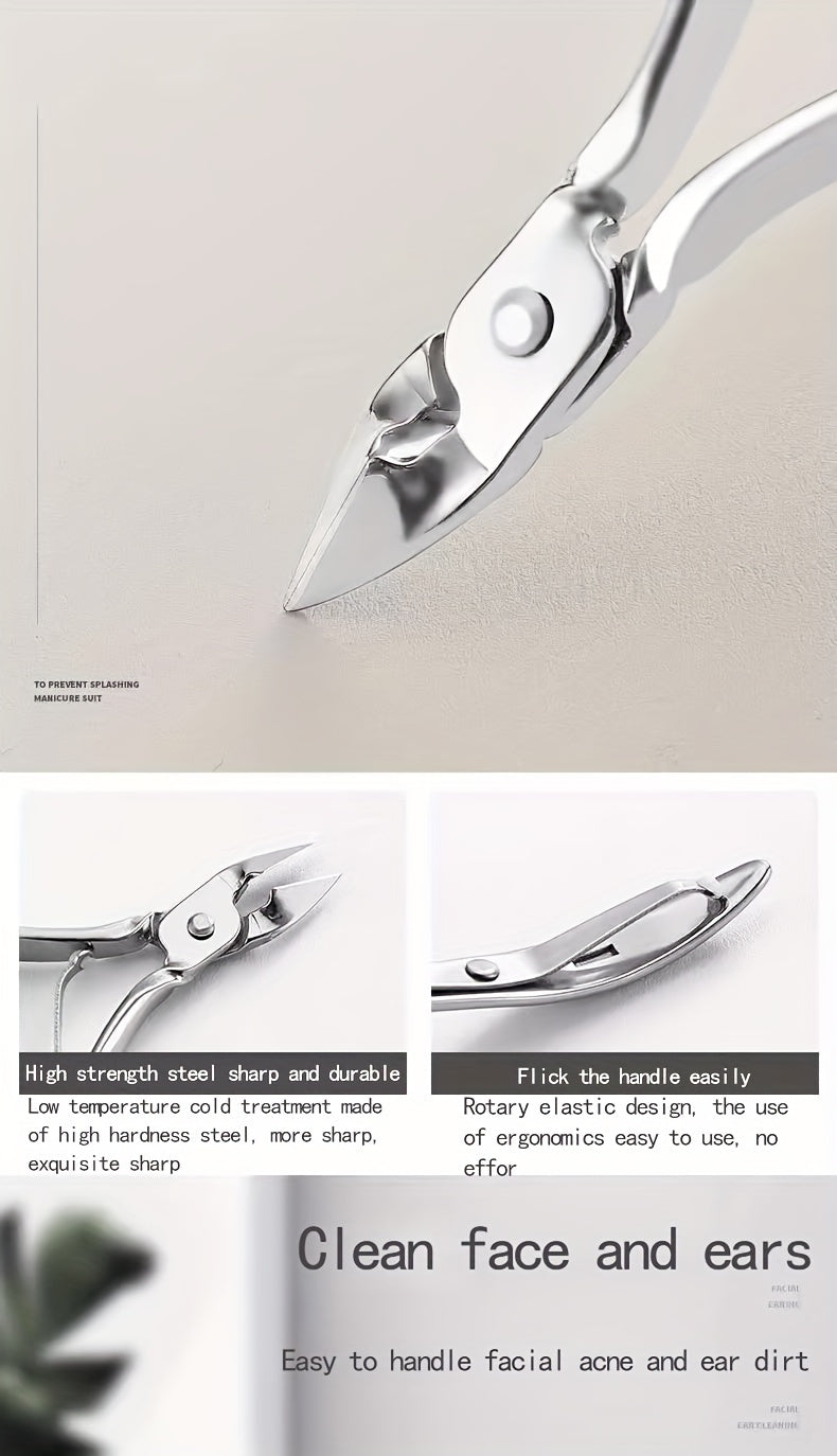 26-Piece Professional Nail and Pedicure Kit - Manicure Set with Clippers, Cuticle Nipper & Scissors