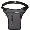 Black Nylon Crossbody Bag with Tassel, Adjustable Strap and Zipper Closure