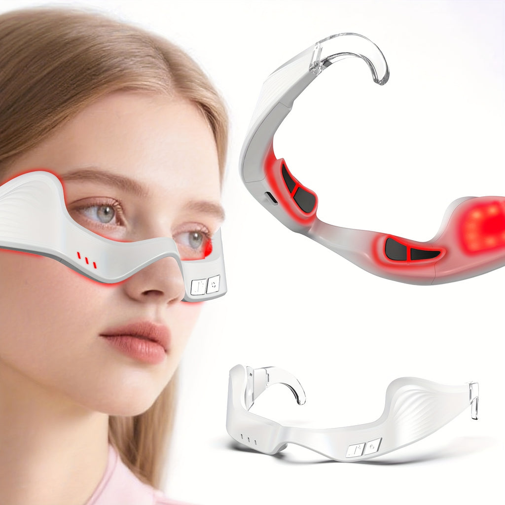 Aogled 3D Eye Massager USB Rechargeable – 4 Modes, 3 Intensity Levels | Relaxation & Beauty Eye Care Gift for Women