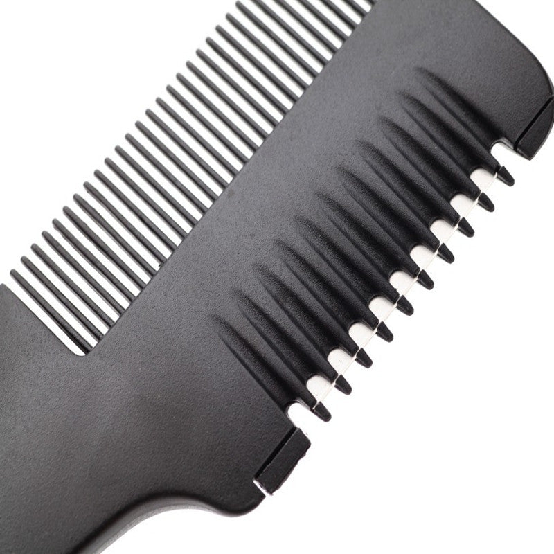 Salon-Grade Hair Thinning Comb with Razor Blade for Trimming & Styling