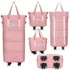 3-in-1 Expandable Travel Bag with Wheels — Lightweight Carry-On Backpack with Telescopic Handle