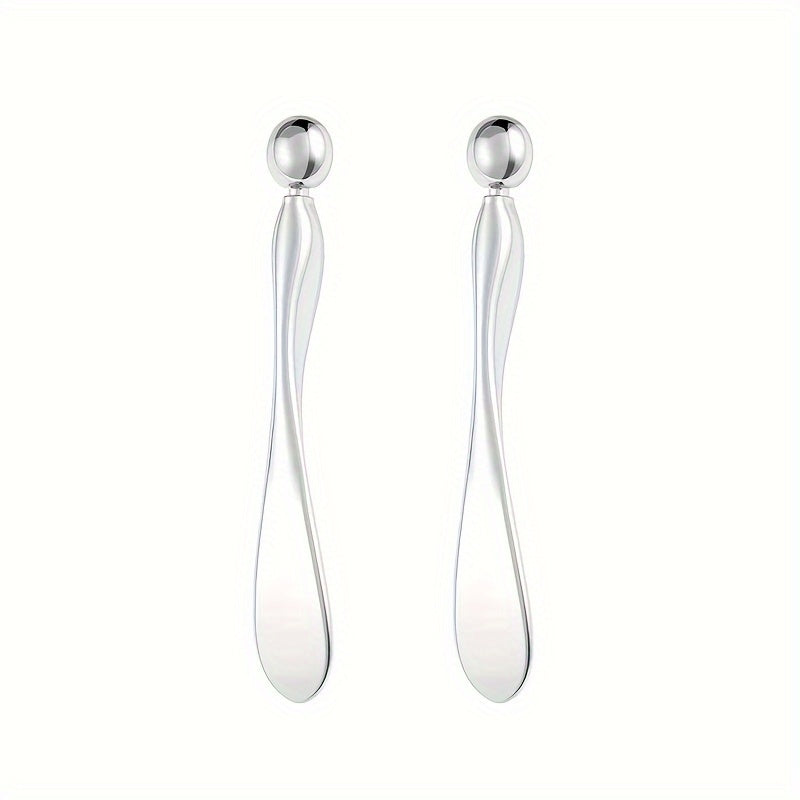 2-Pack Metal Eye Cream Applicator & Facial Roller Massage Wand - Reduce Puffiness, Eye Massage Tool