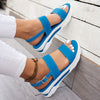 Women's Summer Wedge Sandals - Open Toe Ankle-Strap Platform Heels for Casual Beach & Vacation