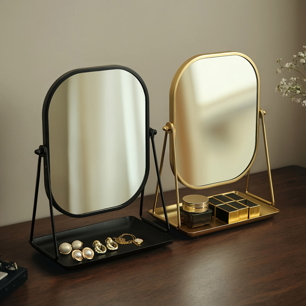 Adjustable Cartoon Metal Photo Frame with Glass Front, Varnished Finish