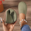 Oversized Wide-Fit Women’s Slip-On Shoes, Plus-Size Comfortable Casual Round Toe, All-Season Indoor & Outdoor
