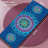 Blue Geometric TPE Yoga Mat 27 x 72 in (68.6 x 182.9 cm) - Non-Slip Durable Fitness & Workout Mat