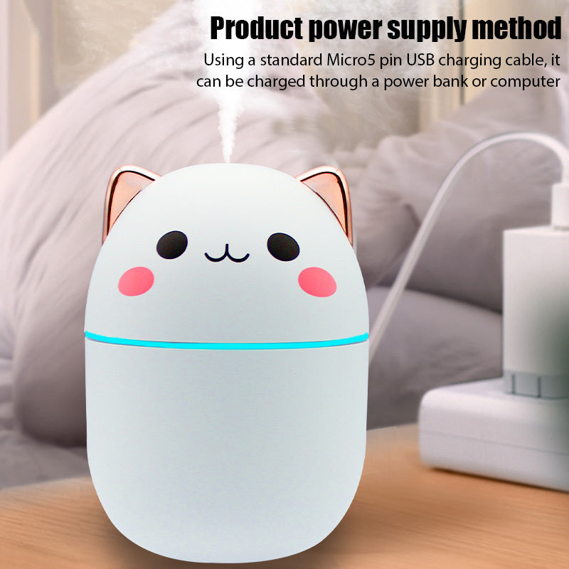 USB Aroma Diffuser & Cool Mist Humidifier 8.8oz (250ml) Portable Ultrasonic Humidifier for Home, Bedroom, Car