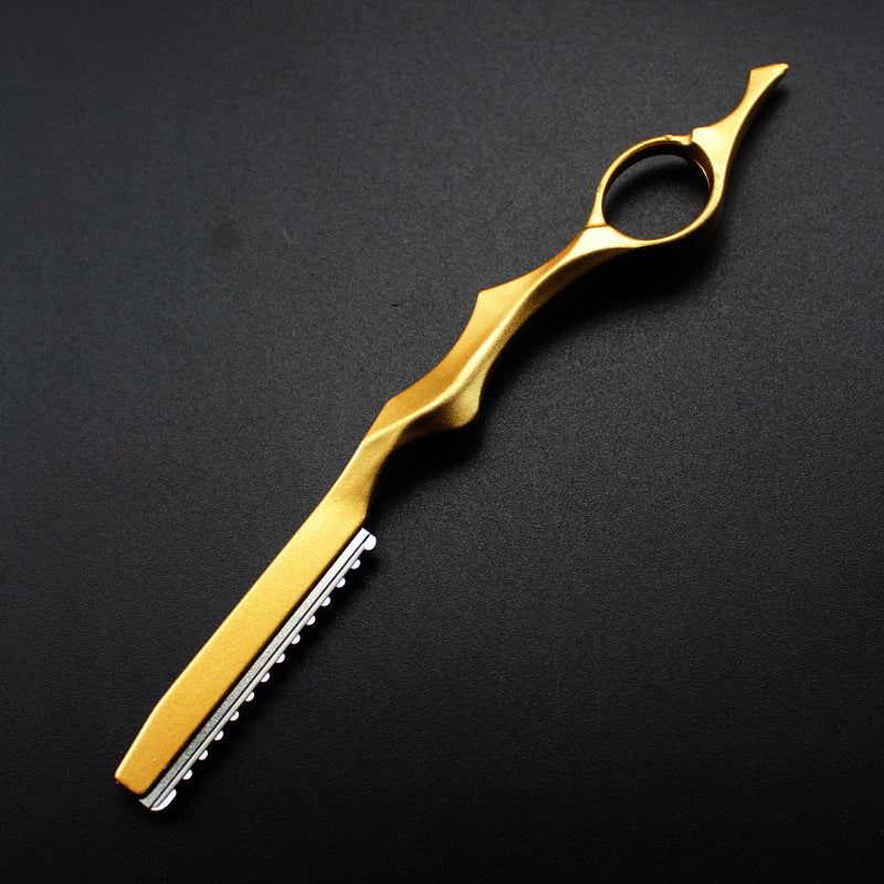 Safety Hair Trimming Razor 17.5 cm (6.9 in) – Replaceable Blade Eyebrow & Hair Cutting Tool for Barbers Salon