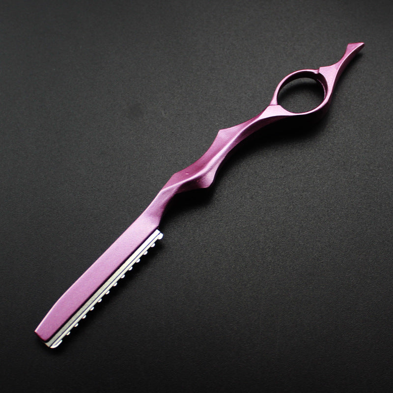 Safety Hair Trimming Razor 17.5 cm (6.9 in) – Replaceable Blade Eyebrow & Hair Cutting Tool for Barbers Salon