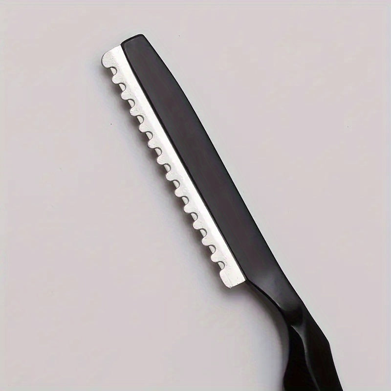 Safety Hair Trimming Razor 17.5 cm (6.9 in) – Replaceable Blade Eyebrow & Hair Cutting Tool for Barbers Salon