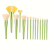 14-Piece Makeup Brush Set - Ultra-Soft Synthetic Bristles for Powder, Blush, Eyeshadow & Concealer, Includes Sponge Head