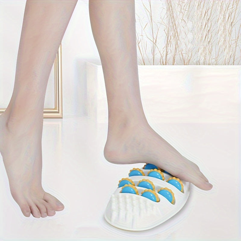 4-Row Foot Massager Roller for Fitness & Yoga - ABS Muscle Relaxation Foot Massage Tool