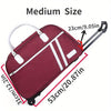 Large Royal Blue Oxford Cloth Rolling Duffel Bag, Wheeled Travel Luggage with Retractable Handle, Hand Washable